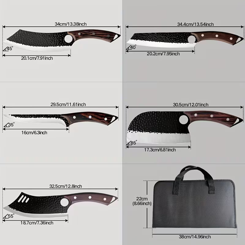 5 dílná sada nožů