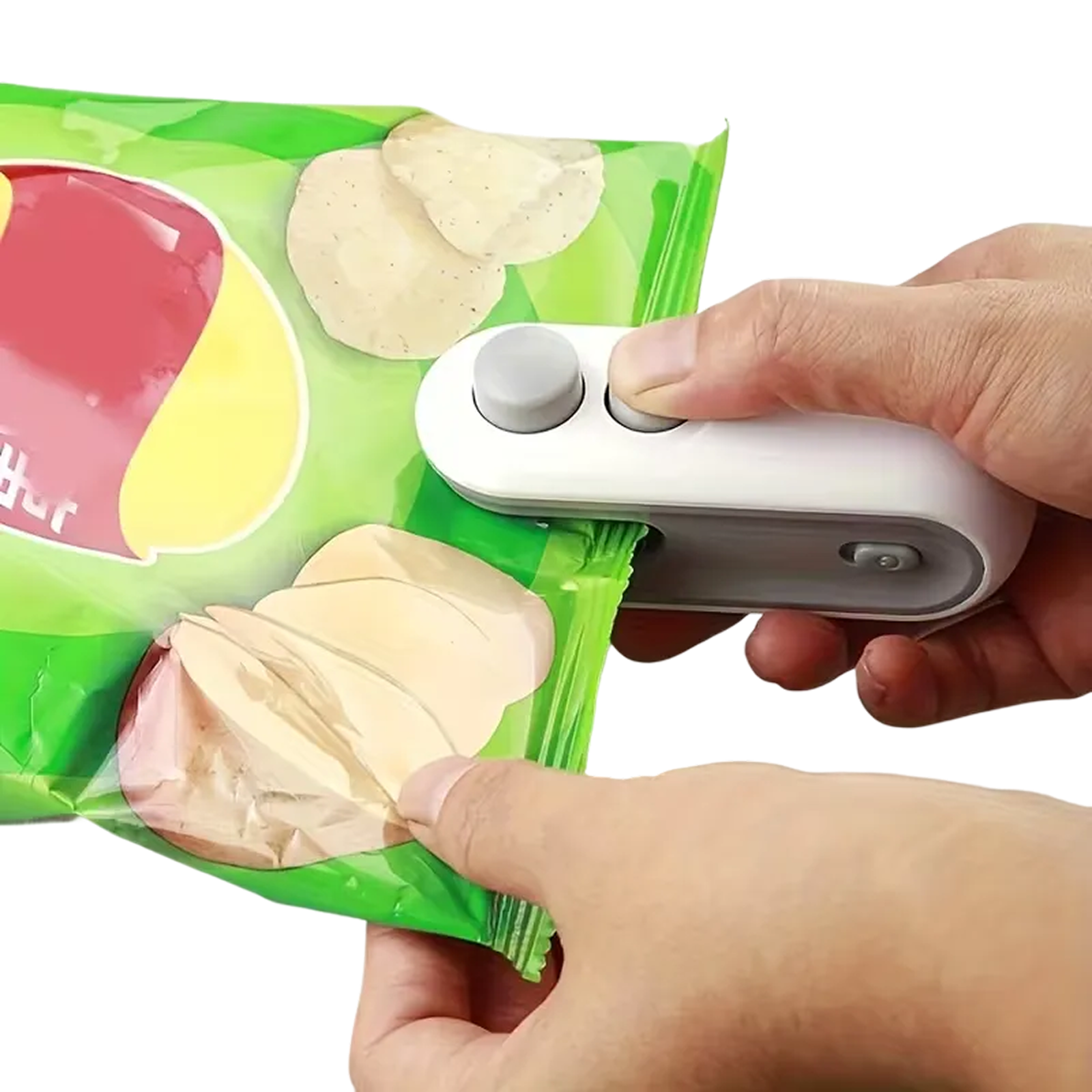 Mini zatavovač sáčků s USB nabíjením