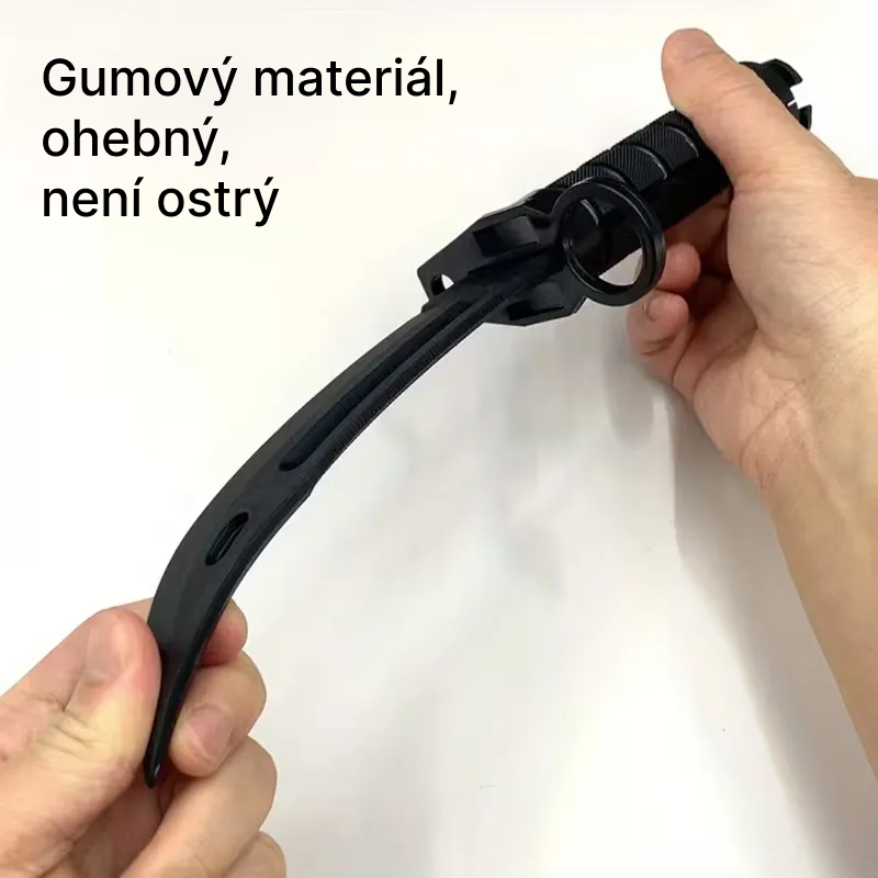 Žertovný gumový nůž