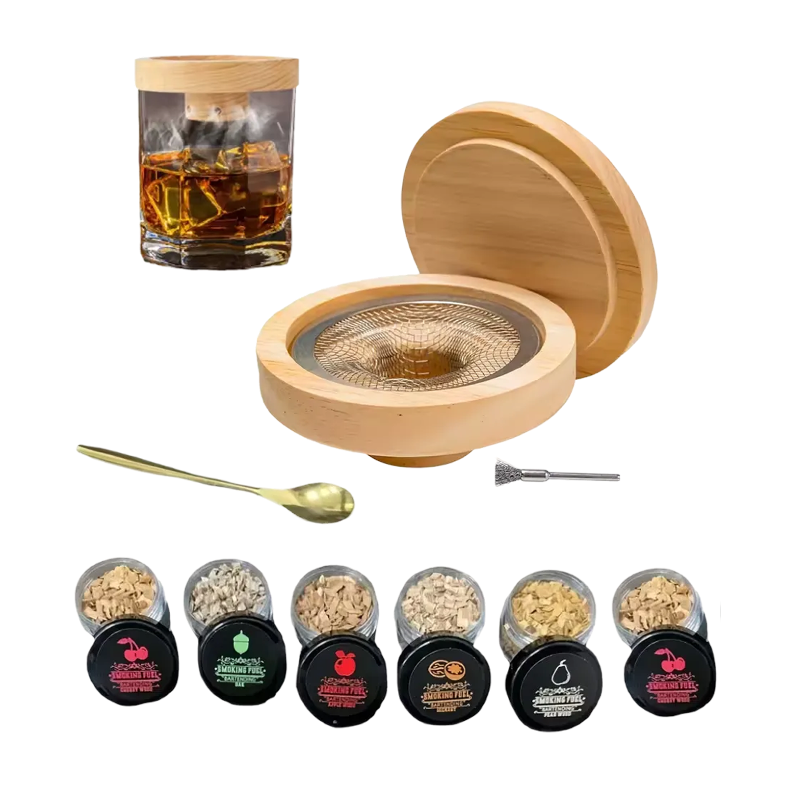 Zakuřovací sada pro whisky a koktejly – domácí barový smoking kit